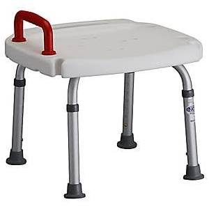 Adjustable Bath Bench With Red Handle-300 Lbs Cap