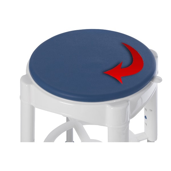 Swivel Seat Shower Stool with Padded Sea