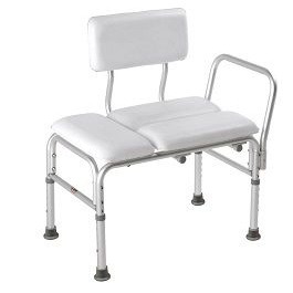deluxe padded transfer bench 300 lbs capacity