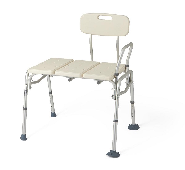 Transfer Bench with Back and Push Buttons