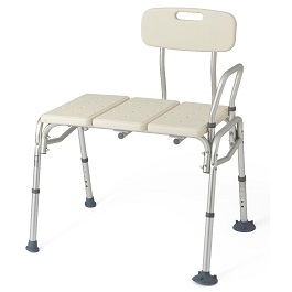transfer bench back and push buttons 300 lbs cap