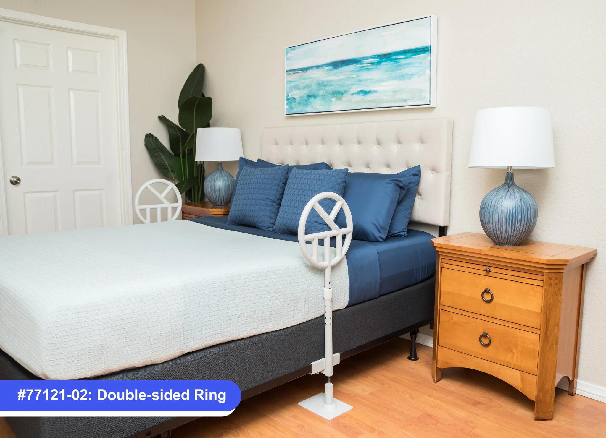 Double Rings Halo Safety Ring Bed Rails Kit For Home-Style Beds