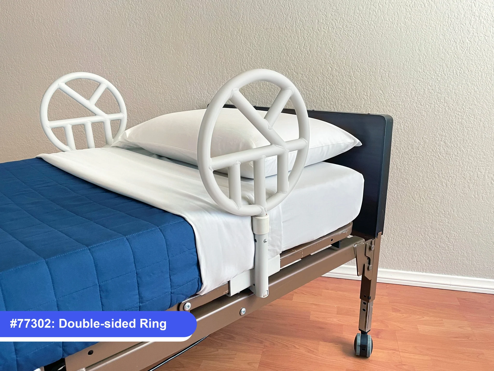 Double Rings Halo Safety Ring Bed Rails Kit For Hospital Beds
