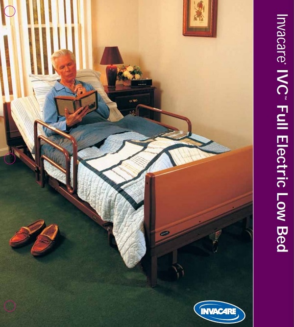 Hi-Lo Full Electric Home Care Hospital Bed Pckg-350 Lb Cap