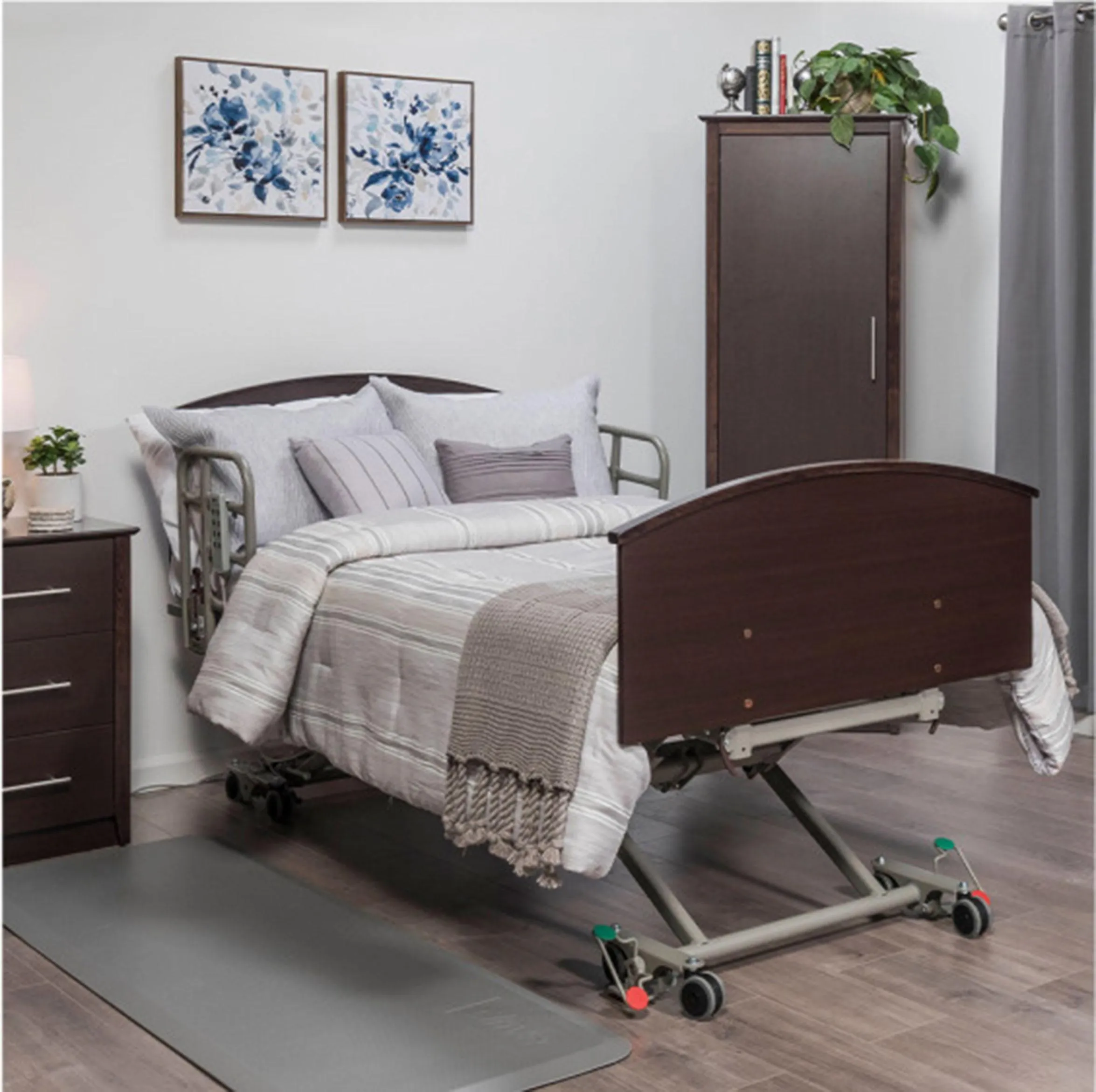 Prime Care Long Term Care Fully Adjustable Trendelenburg Low Bed