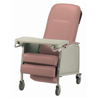 3-POSITION RECLINER GERIATRIC CHAIR ROSEWOOD: 3-POSITION RECLINER GERIATRIC CHAIR ROSEWOOD