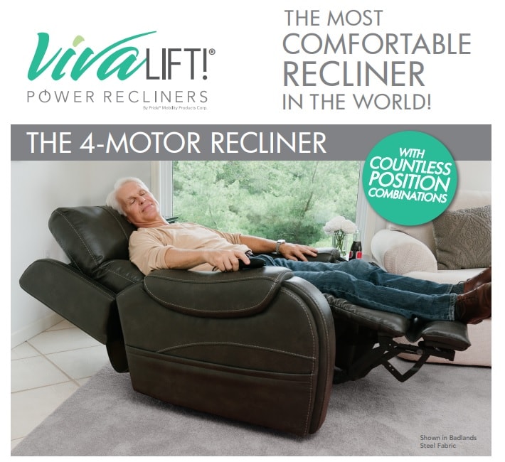 22" Atlas Lift Chair Recliner Viva Lift Collection