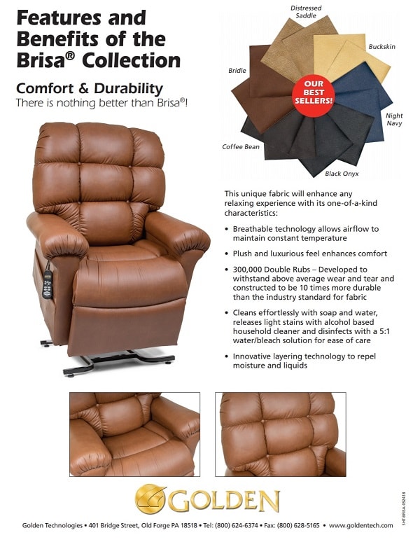 Deluxe MaxiComforter Brisa Recliner Lift Chair With Heat & Massage