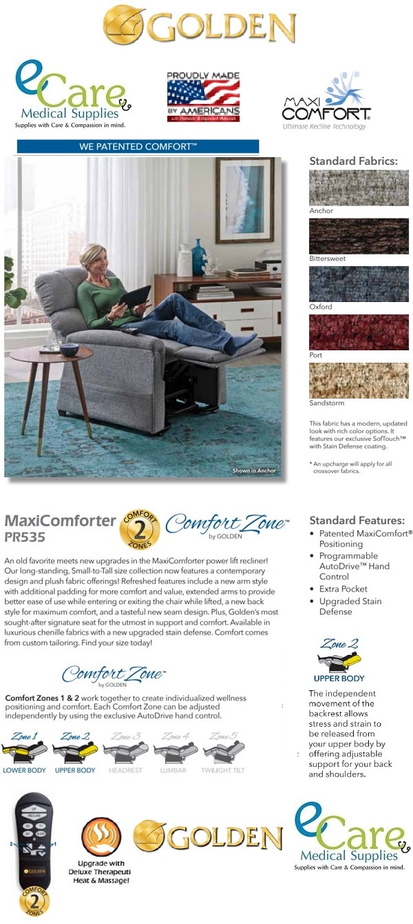 Zero Gravity Comforter Lift Chair Recliner - 375 Lbs