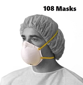 n95 masks niosh certified and cdc approved 108 cnt