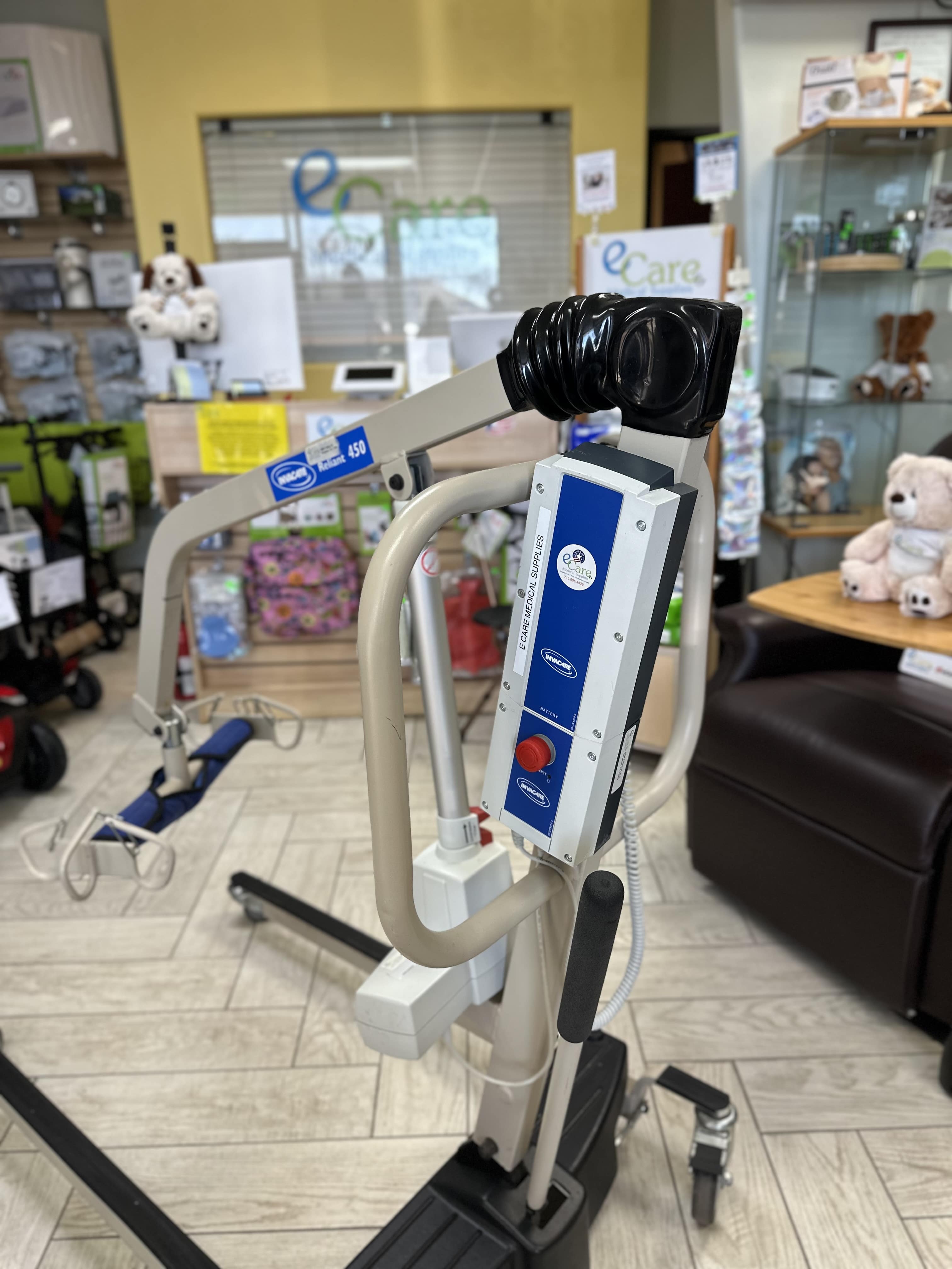 Reliant Battery Powered Patient Lift with Low Base-450 Lb Cap