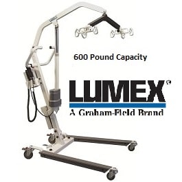 lumex easy lift electric hoyer lift 600 lb cap