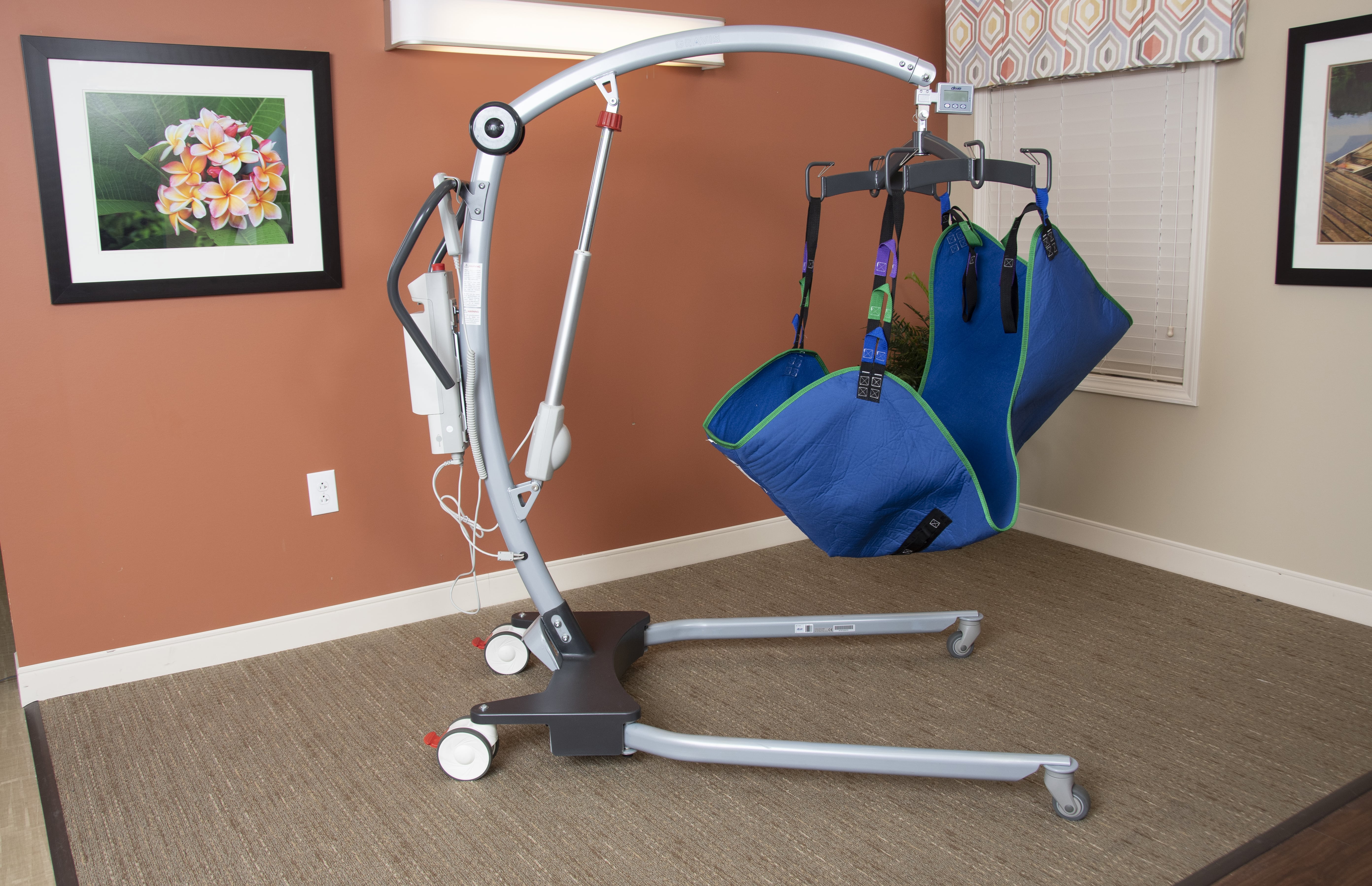 Bariatric Hoyer Patient Floor Lifts with Power Base