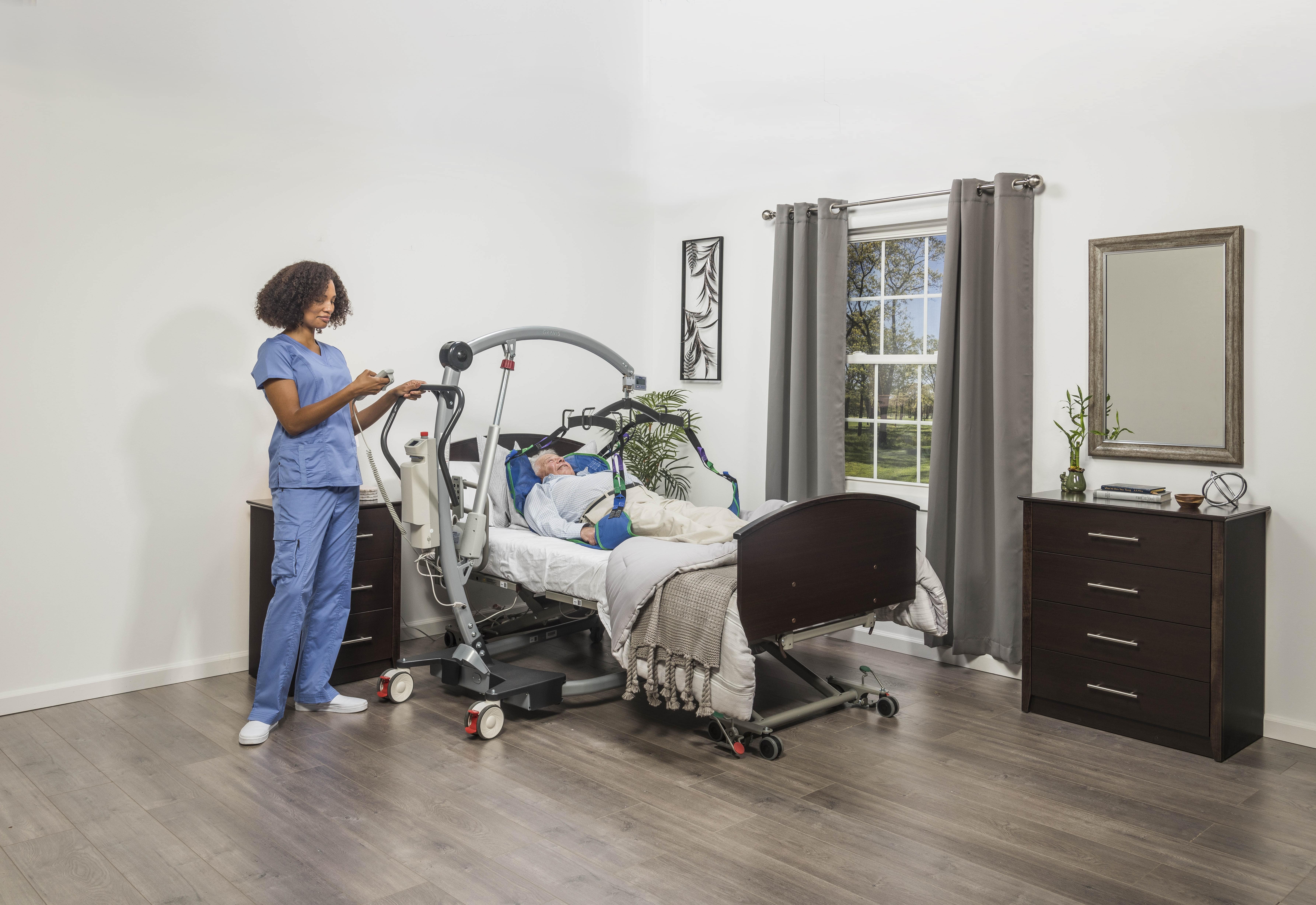 Bariatric Hoyer Patient Floor Lifts with Power Base