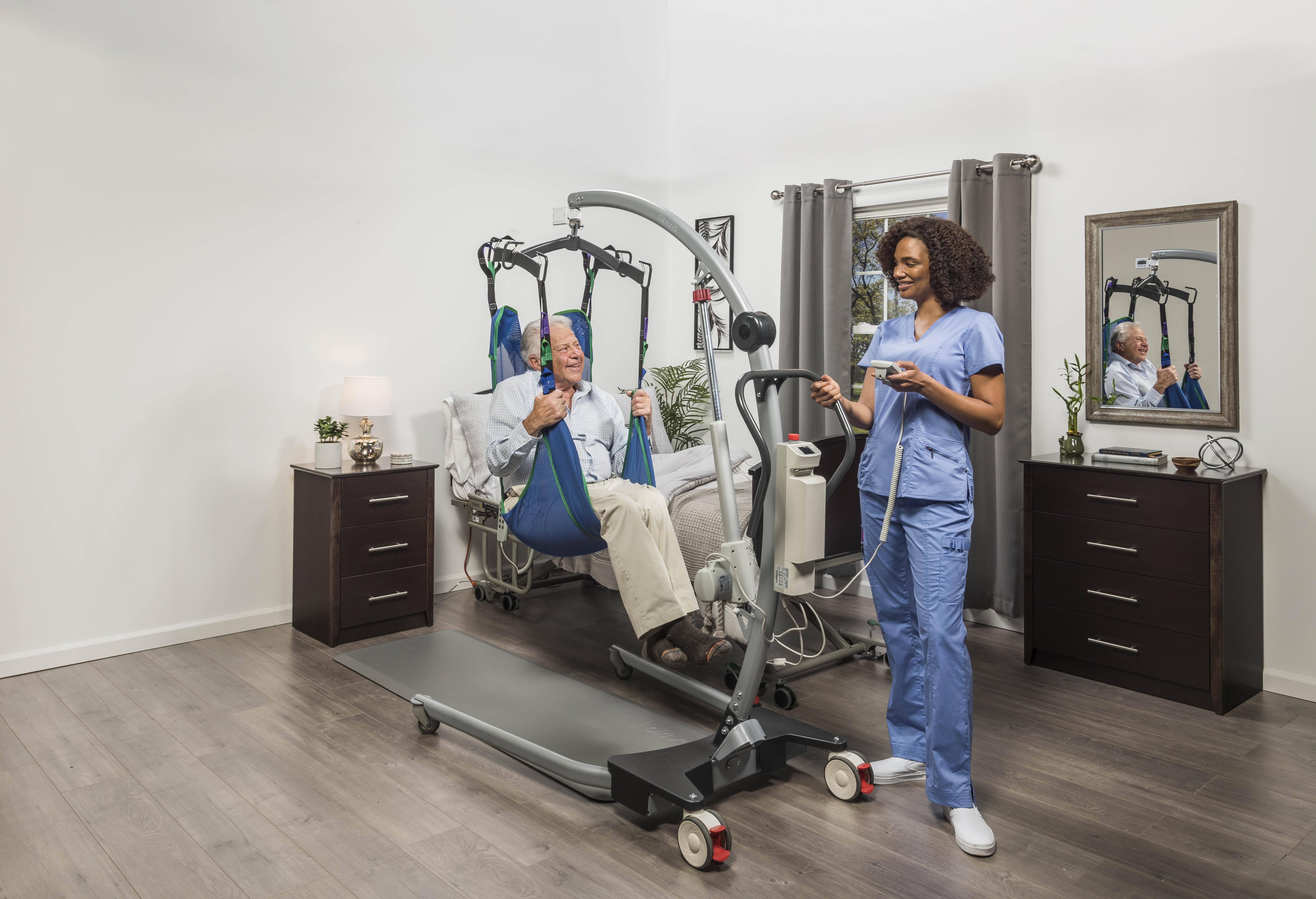 Bariatric Hoyer Patient Floor Lifts with Power Base