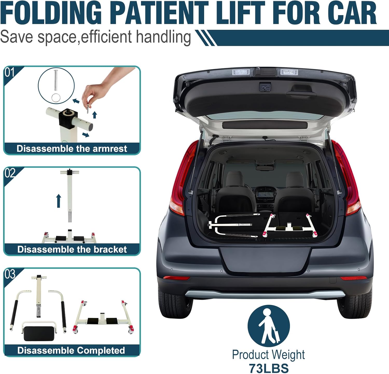 Multifunctional Hydraulic Patient Lift Transfer Chair For Home