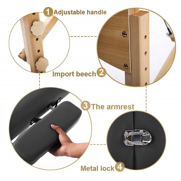 Portable & Adjustable Folding Massage Table