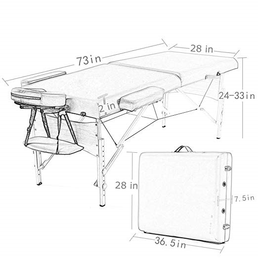 Portable & Adjustable Folding Massage Table