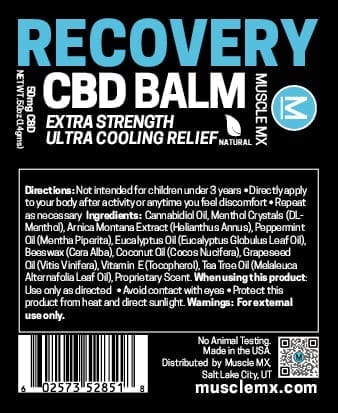 Recovery CBD Balm Stick 0.5 OZ