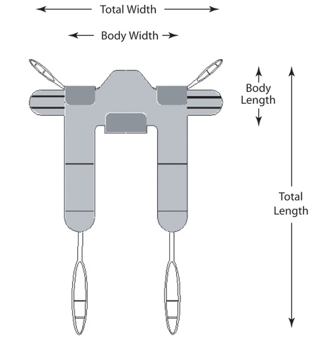 Padded Toileting Sling-Larges