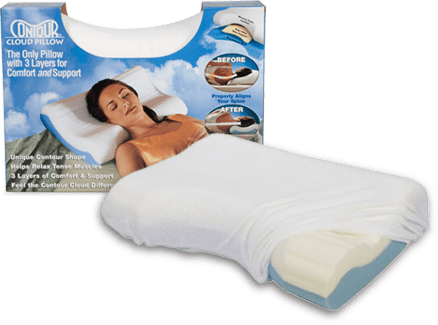 Triple Layer Design Contour Cloud Foam Neck Pillow
