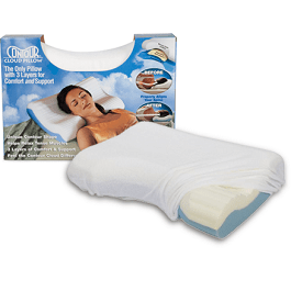 triple layer design contour cloud foam neck support pillow