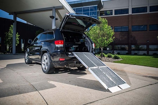 6' Portable TriFold Aluminum Ramp With Slip Resistance Surface-8