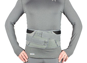 Back Support with Low Friction Pulley
