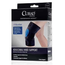 breathable adjustable knee support antimicrobial microban