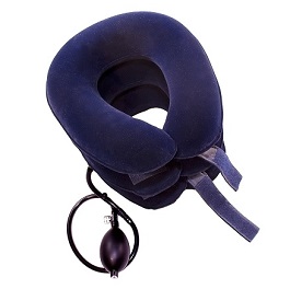 pneumatic neck traction therapy device